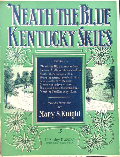 Neath the blue kentucky skies - kentucky,